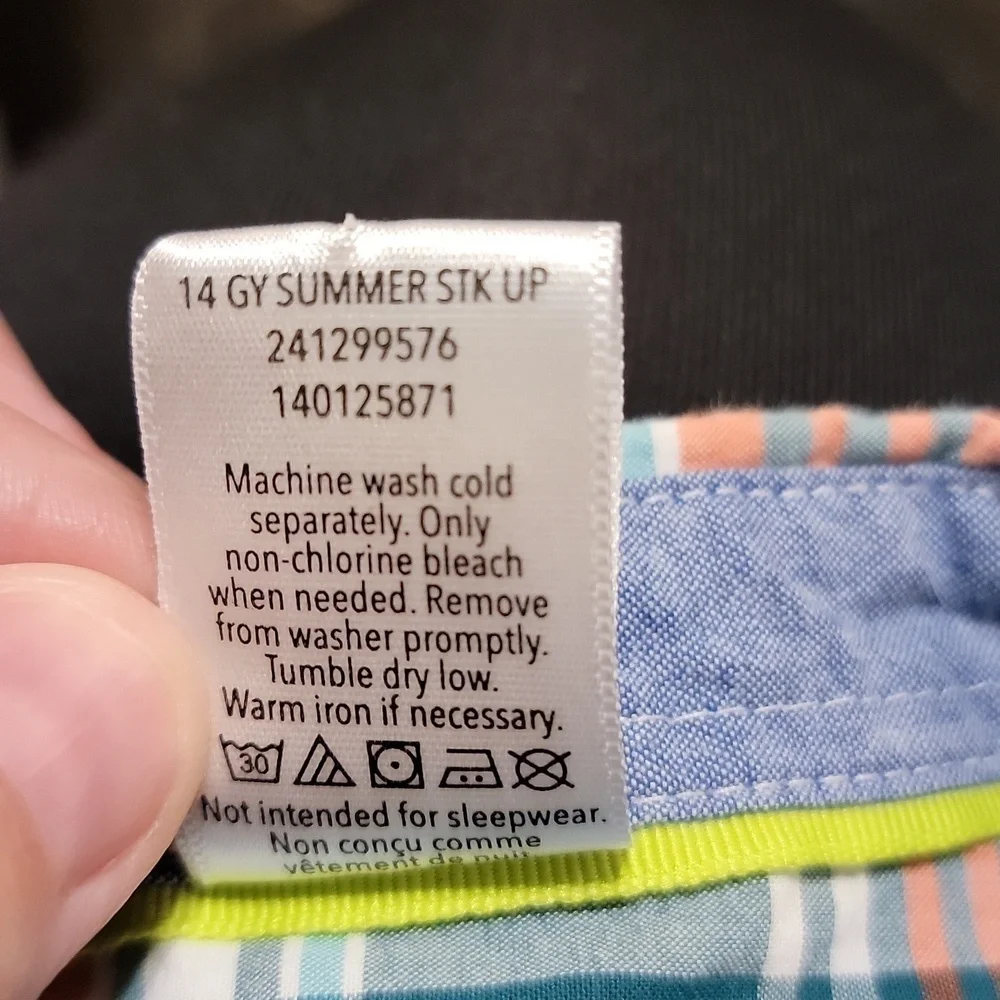 5/$25 Gymboree size 6-12 months short sleeve button down plaid shirt